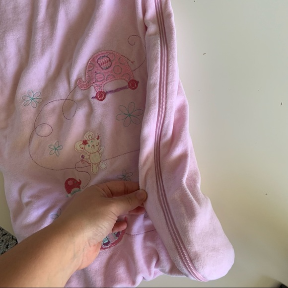 Pink Flannel Sleep Sack ✨ - Picture 4 of 6